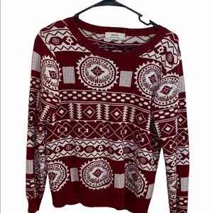MPE Aztec Print Sweater Tribal print Small/medium